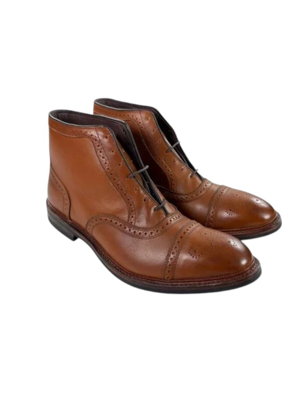 Allen Edmonds Hamilton Oxford Dress Boots Size 12.5 E Weatherproof Walnut NEW